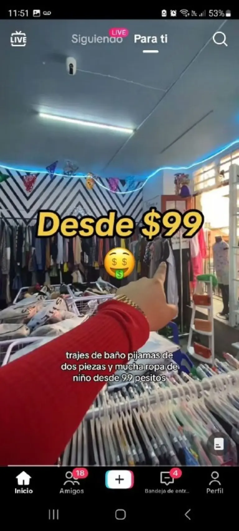 Ropa de paca Amazon y Target - Tomada de video
