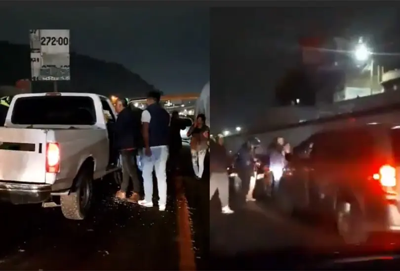 Tragedia en la autopista M&eacute;xico-Puebla: camioneta atropella a peregrinos motociclistas deja 2 muertos