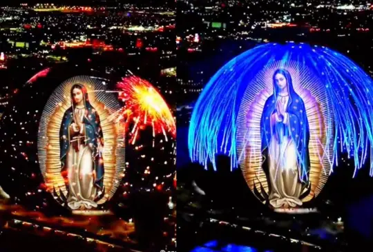 En medio de la festividad mexicana del 12 de diciembre, un video se hizo viral en redes sociales mostrando una supuesta proyección de la imagen de la Virgen de Guadalupe sobre The Sphere en Las Vegas En medio de la festividad mexicana del 12 de diciembre, un video se hizo viral en redes sociales mostrando una supuesta proyección de la imagen de la Virgen de Guadalupe sobre The Sphere en Las Vegas