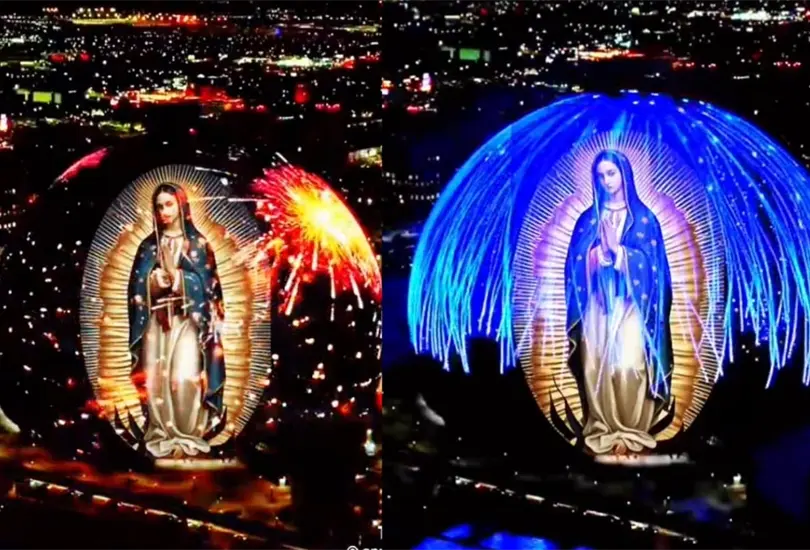 En medio de la festividad mexicana del 12 de diciembre, un video se hizo viral en redes sociales mostrando una supuesta proyecci&oacute;n de la imagen de la Virgen de Guadalupe sobre The Sphere en Las Vegas