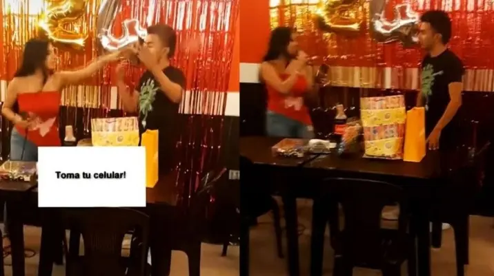 "&iquest;Qu&eacute; cre&iacute;ste que nunca me iba a dar cuenta que me enga&ntilde;abas con mi prima?, le dijo la joven a su novio.