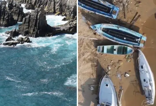 Las playas de Acapulco estarían contaminadas por las baterías de los botes. 