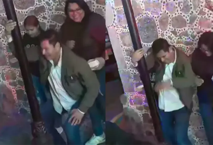 El edil fue captado realizando movimientos inusuales al ritmo del baile conocido como "Tubo".