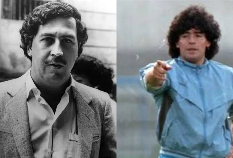 Maradona y Pablo Escobar: el d&iacute;a que jugaron f&uacute;tbol en la Hacienda N&aacute;poles  