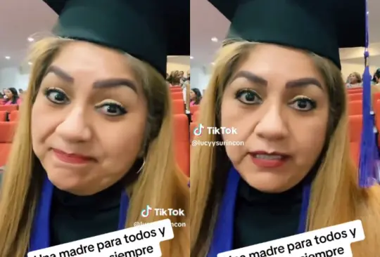 Madre de familia se gradúa y sus hijos la abandonan. 