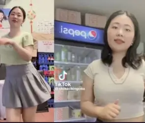 VIDEO | Hermosa mujer china se vuelve viral por bailar cumbia