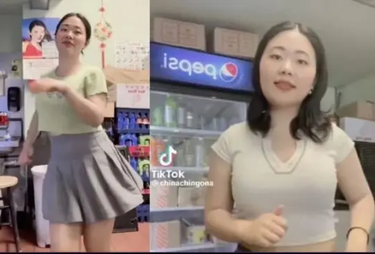 Una hermosa mujer china se hace viral y cautiva las redes sociales por bailar cumbia.