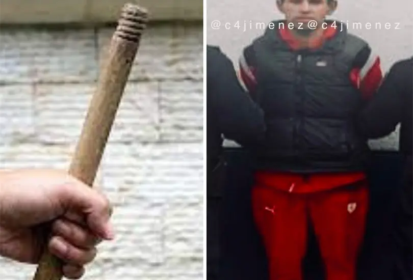 Sujeto golpea con un palo de escoba a su mam&aacute; que no lo dej&oacute; emborracharse. 