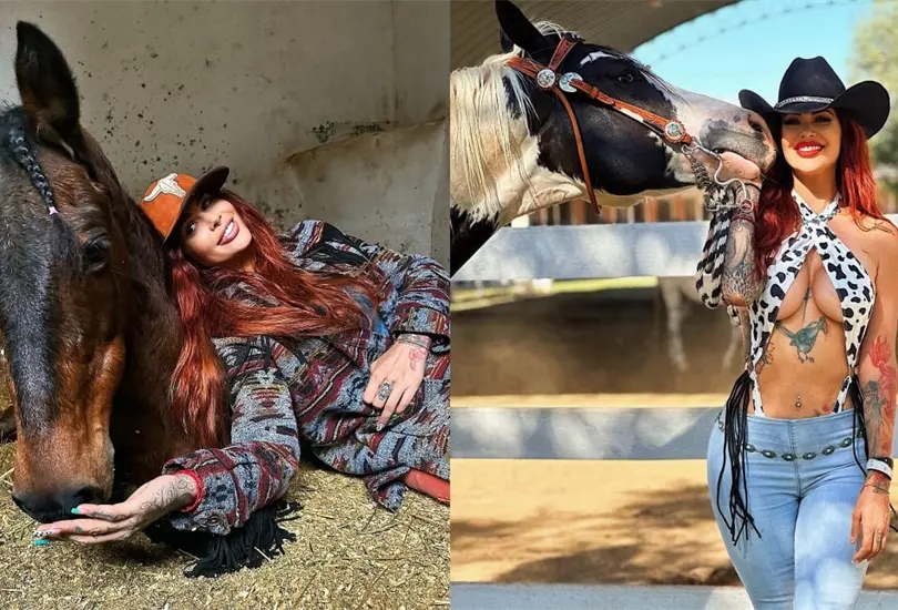 Elena Larrea: La modelo de contenido exclusivo que rescata caballos y conquista redes sociales
