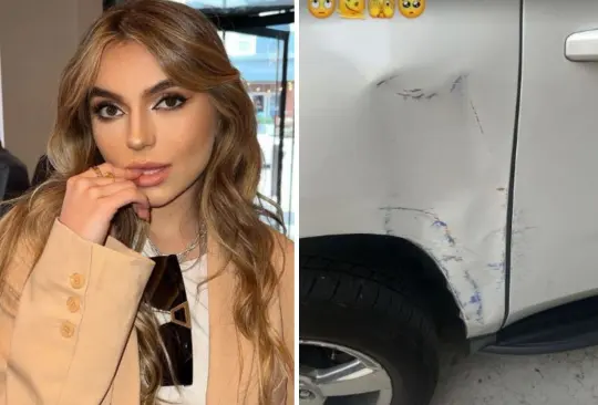 Sofía castro sufre accidente automovilístico. 
