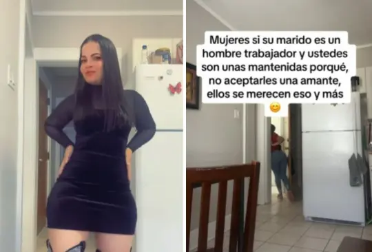 Mujer acepta infidelidad de su esposo a cambio de que la mantenga. 