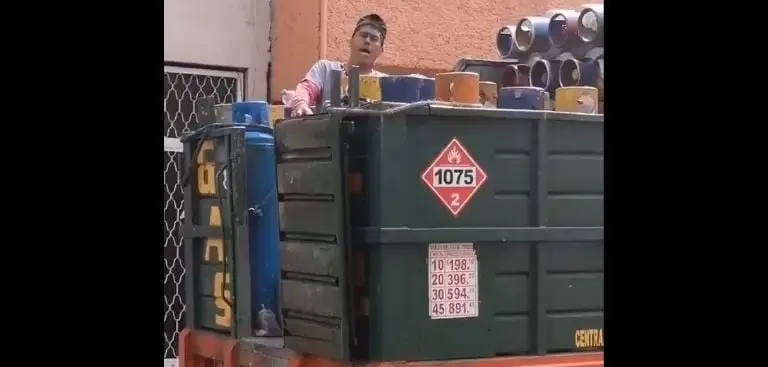 El gasero causó sensación en redes. Foto: especial.