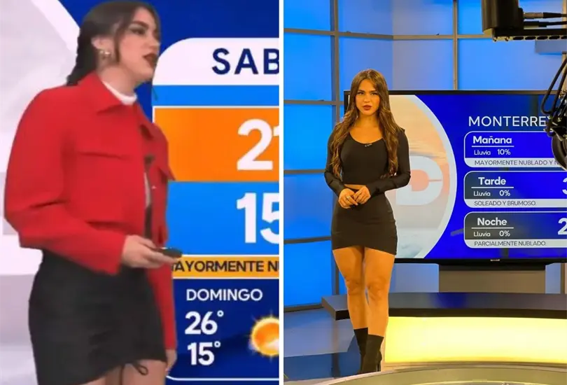 Chica del clima dice groser&iacute;a durante noticiero. 