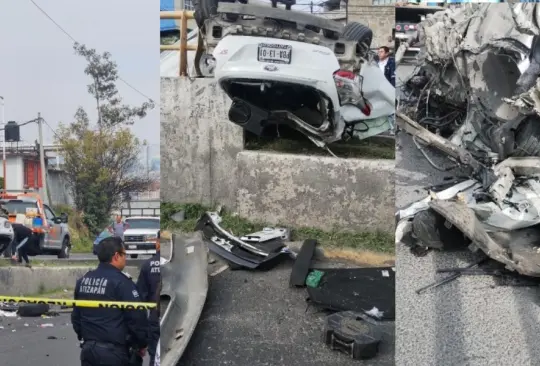 En el impactante video que captó el choque de un auto contra un árbol se aprecia cómo el auto prácticamente se partió en dos.