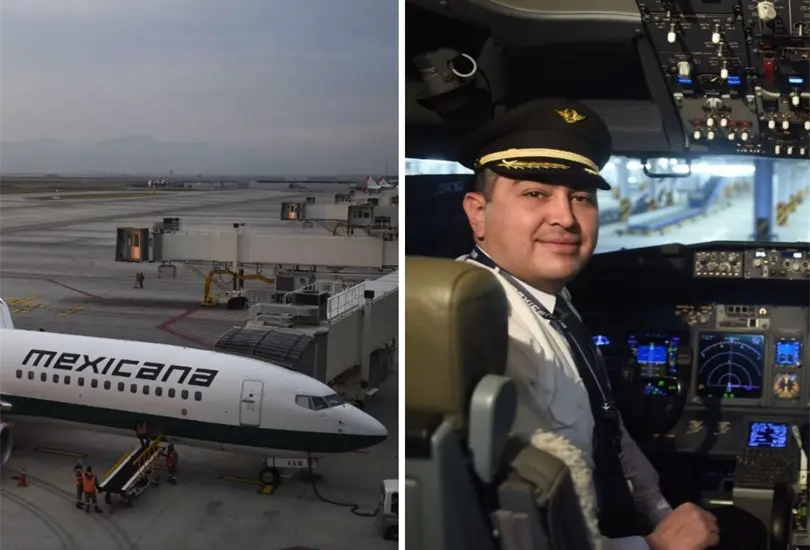 El primer vuelo de Mexicana de Aviaci&oacute;n. 