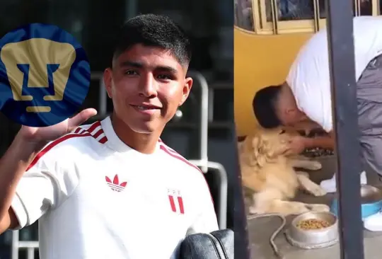 Piero Quispe conmueve por emotiva despedida a su perrito previó a su llegada a Pumas