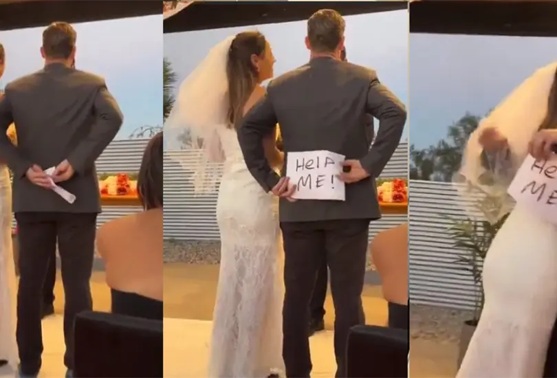 La broma de este novio en plena boda caus&oacute; controversia y a lagunos les pareci&oacute; de mal gusto.