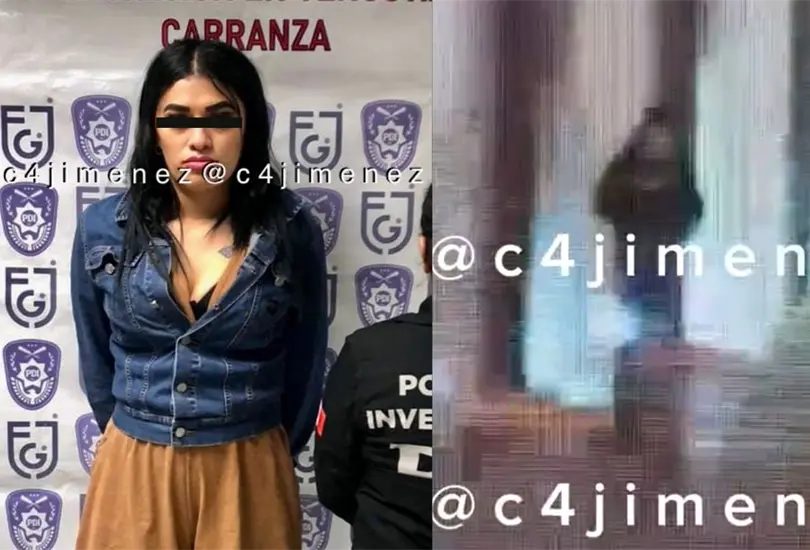 Una presunta gotera, conocida como &acute;La Pollo&acute;, fue captada saliendo de un motel en la Ciudad de M&eacute;xico y es acusada del presunto asesinato de un polic&iacute;a al que habr&iacute;a drogado y robado.
