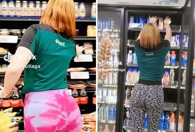 La vendedora se hizo viral en redes. 