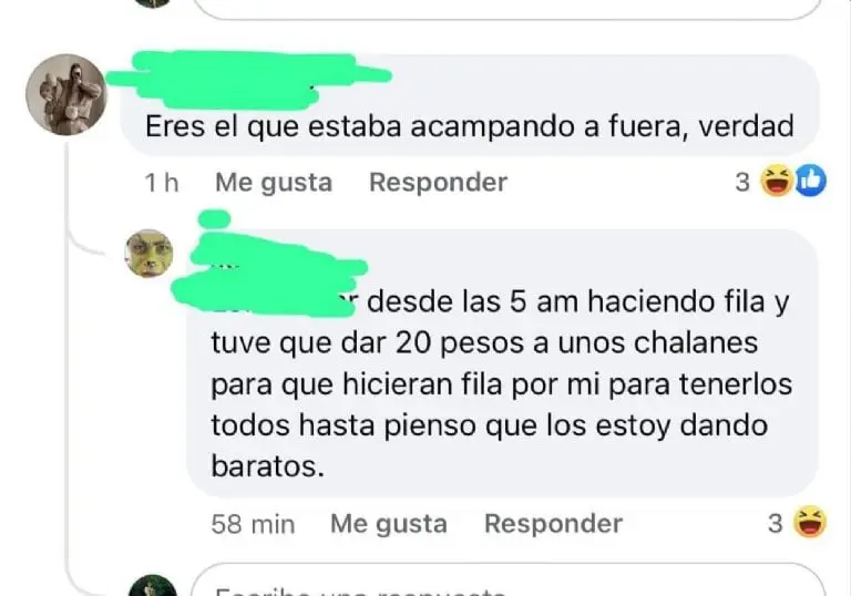 Revendedor se defiende de críticas (Facebook)