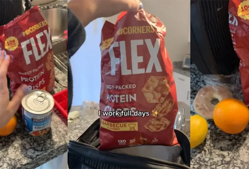 La ni&ntilde;era mostr&oacute; en video la comida que llevaba al trabajo.