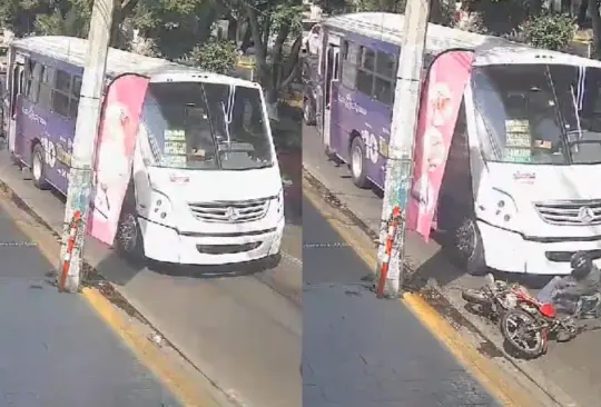 Espeluznante: motociclista rebasa por la derecha a un camión y es aplastado en CDMX | VIDEO FUERTE