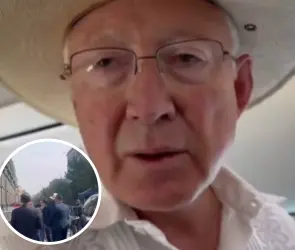 VIDEO | "Fu#$ you, USA!": agreden a Ken Salazar, embajador de EEUU en México, en el Centro Histórico