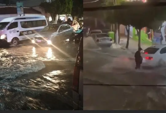 Torrencial lluvia provoca colapso en red de drenaje de Tula, Hidalgo