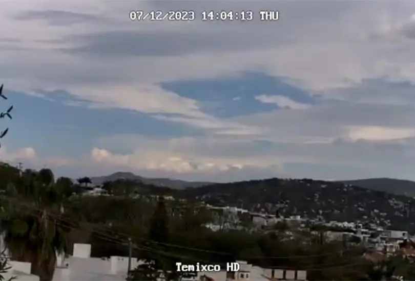 Captan fuerte estruendo en Morelos tras sismo en Puebla. Captan fuerte estruendo en Morelos tras sismo en Puebla.