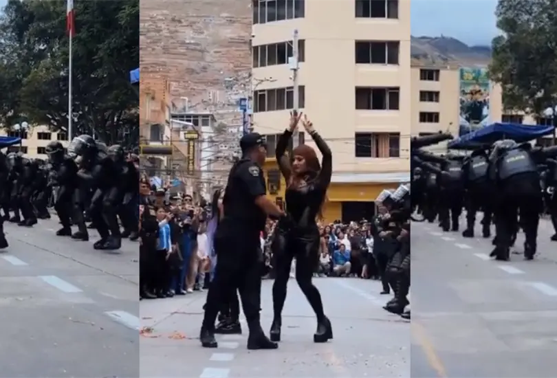 En el desfile para festejar sus 35 a&ntilde;os de fundaci&oacute;n, grupo de polic&iacute;as de Hu&aacute;nuco, Per&uacute;, se ha vuelto viral por bailar al ritmo de "Oye, mujer"
