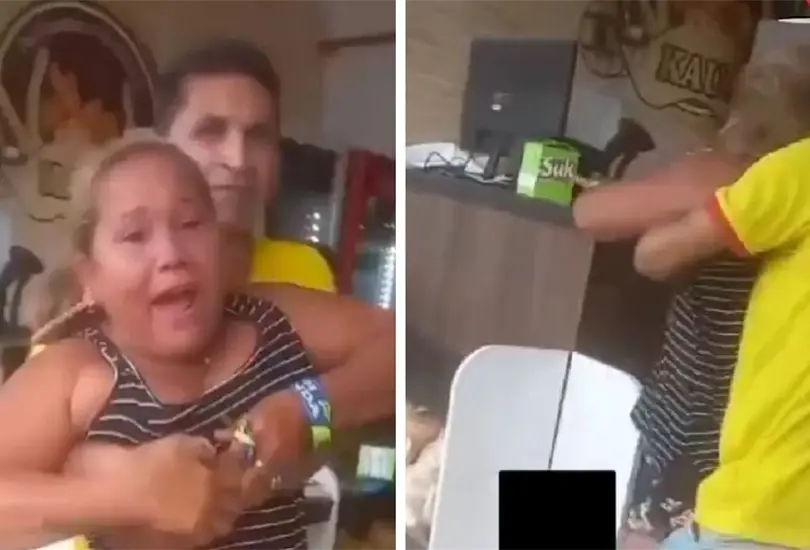 Mujer destruye panader&iacute;a