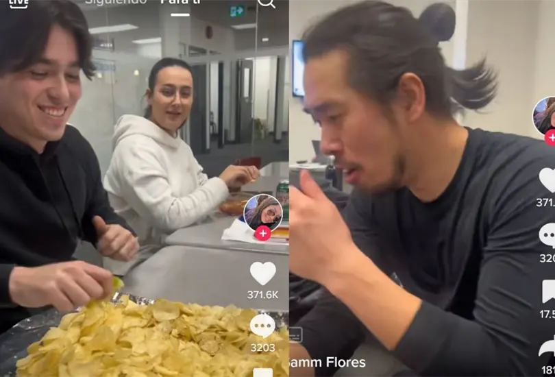Los extranjerjos reaccioanaron de distinas formas, sin embargo, la mayor&iacute;a coincidi&oacute; en que las papas con salsa y lim&oacute;n y tienen buen sabor