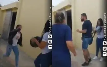 Mujer cacha a esposo siendo infiel con su amante Mujer cacha a esposo siendo infiel con su amante