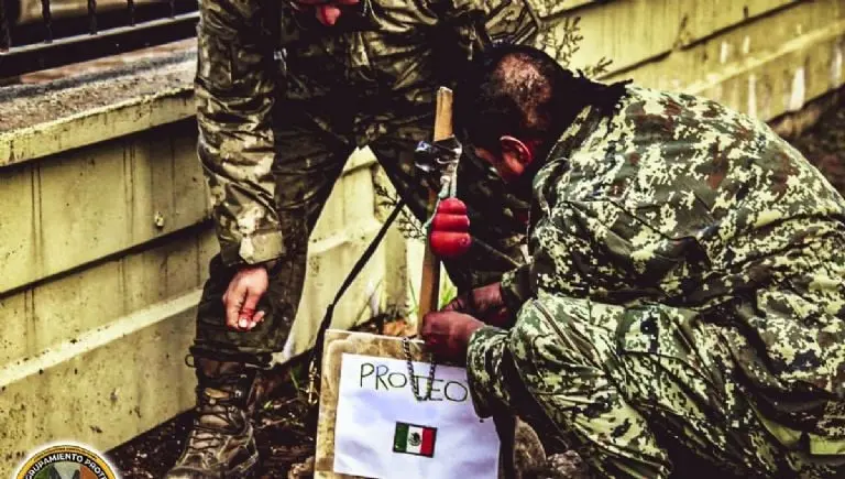 El Ejército trasladó el cuerpo de Proteo a México. Imagen: Sedena.