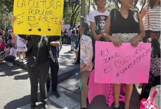 Los adultos mayores protestaron con música y baile