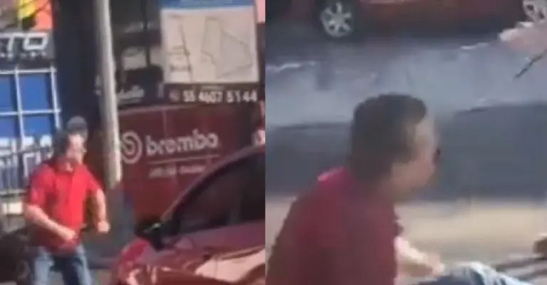 Adame ha sido captado en numerosas ocasiones recibiendo golpizas. Imagen: redes sociales.