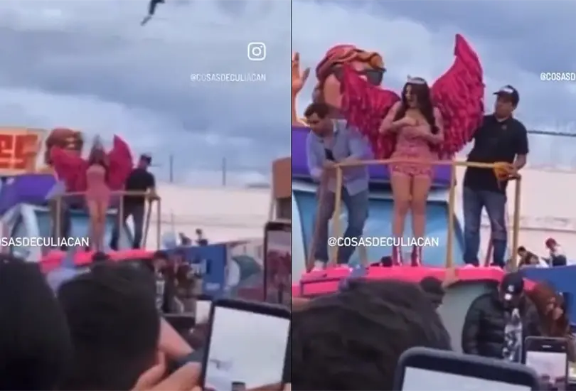 Karely Ruiz fue custodiada por elementos de Policía y Marina en Guaymas, Sonora, hecho que recordó su presentación en Xicoténcatl, Tamaulipas. Karely Ruiz fue custodiada por elementos de Policía y Marina en Guaymas, Sonora, hecho que recordó su presentación en Xicoténcatl, Tamaulipas.