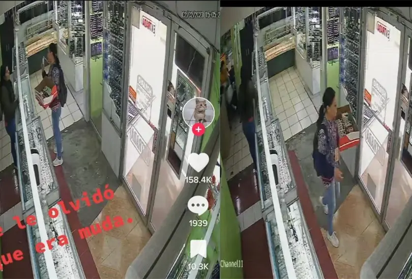 La mujer present&oacute; su gafete de discapacidad f&iacute;sica, olvidando por completo que hab&iacute;a saludado a las empleadas al ingresar al lugar 