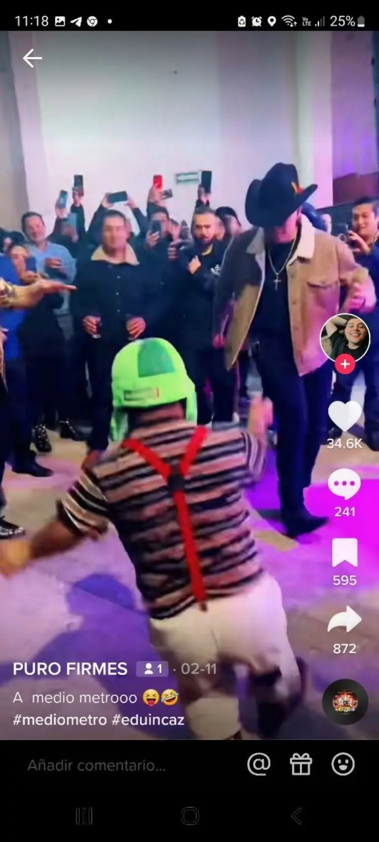 Medio Metro baila con Eduin Caz - Tomada de video