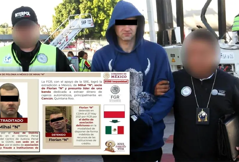 Mihai Preda, junto con Florian Tudor lideraban una mafia rumana de robo de cajeros y clonación de tarjetas en Cancún, Quintana Roo. Mihai Preda, junto con Florian Tudor lideraban una mafia rumana de robo de cajeros y clonación de tarjetas en Cancún, Quintana Roo.