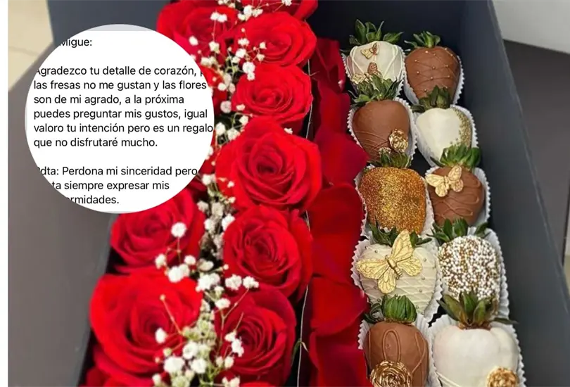 El joven asegur&oacute; que su compa&ntilde;era de trabajo rechaz&oacute; sus chocolates, sin embargo, pronto los internautas lo acusaron de ser un mentiroso