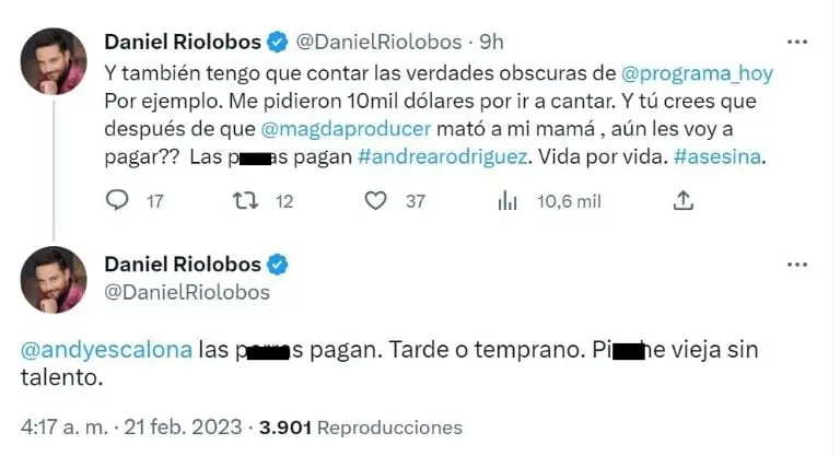 Exacadémico se lanza contra Magda Rodríguez (Twitter)