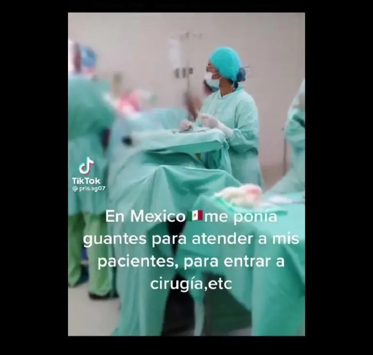 Cirujana deja su carrera en México (TikTok)