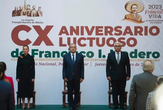 AMLO conmemora a Francisco I. Madero en su aniversario luctuoso 110 AMLO conmemora a Francisco I. Madero en su aniversario luctuoso 110