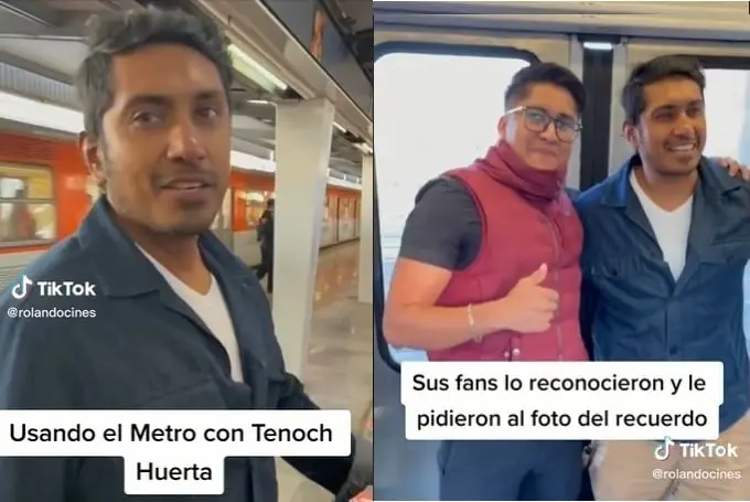 Tenoch Huerta es captado en el Metro de la CDMX Tenoch Huerta es captado en el Metro de la CDMX