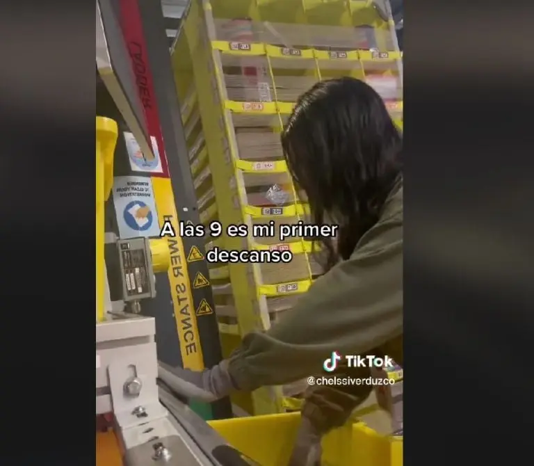 Mexicana muestra cómo es trabajar en Amazon (TikTok)