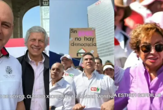 Expresidentes, dirigentes de partidos, empresarios y hasta alcaldes de CDMX como Sandra Cuevas apoyan y asistirían a la marcha del 26. Expresidentes, dirigentes de partidos, empresarios y hasta alcaldes de CDMX como Sandra Cuevas apoyan y asistirían a la marcha del 26.