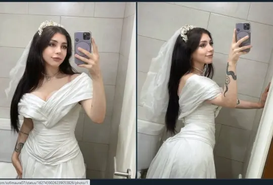 Hoy en momentos esquizo de mi vida me compre un vestido de novia y me cocine una torta de casamiento para casarme conmigo misma"