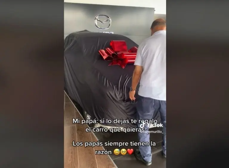 Papá regala auto a su hija para que deje al novio (TikTok)