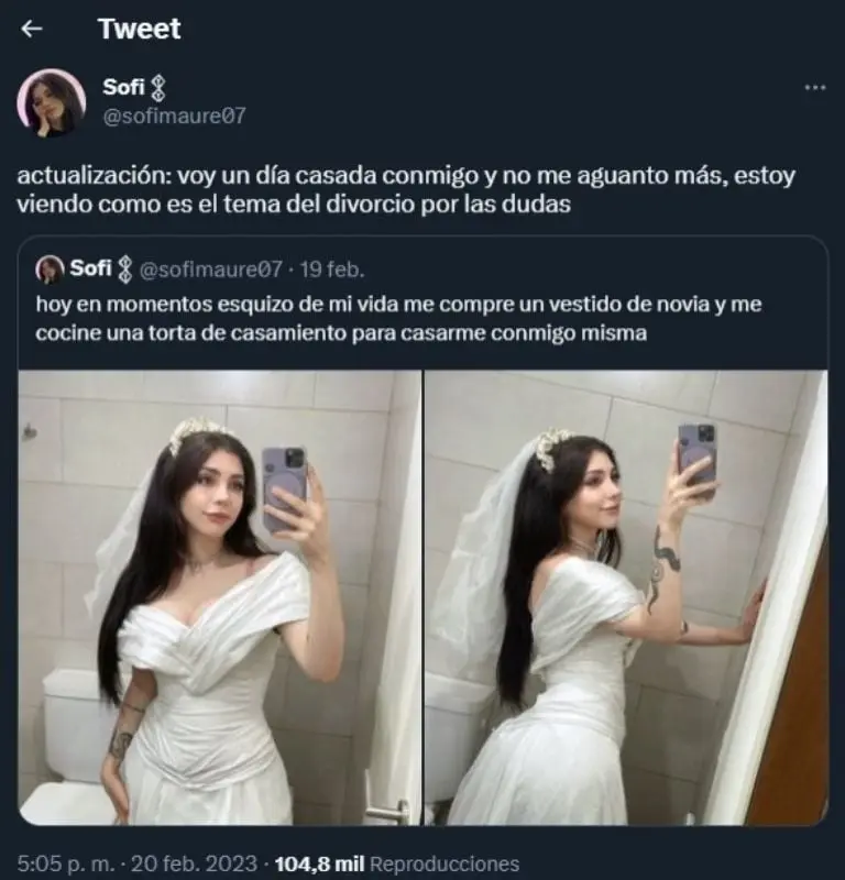 Fuente: Twitter @sofimaure07